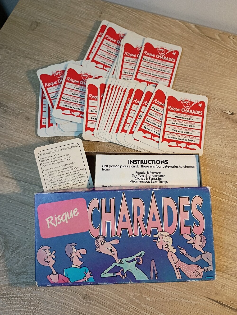 Risque Charades Card Game Vintage 1991